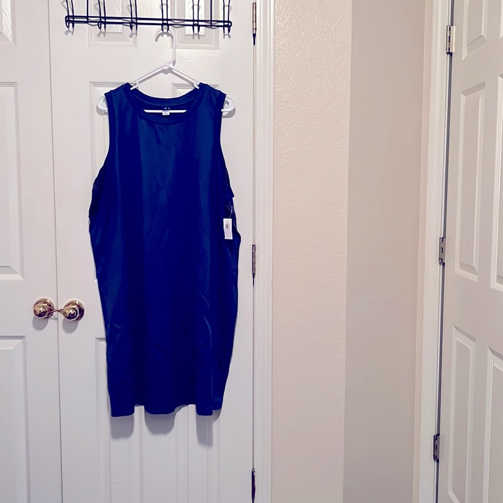 Old Navy, 3X, blue maxi dress